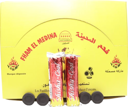 33mm Black Hookah Coal